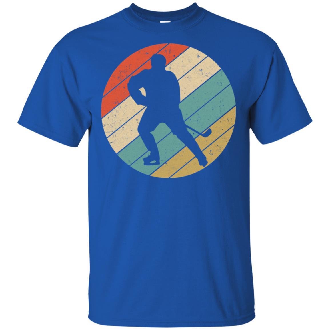 Retro Vintage Hockey Gifts-T-Shirt & Tank Top-Classic T-Shirt-Royal