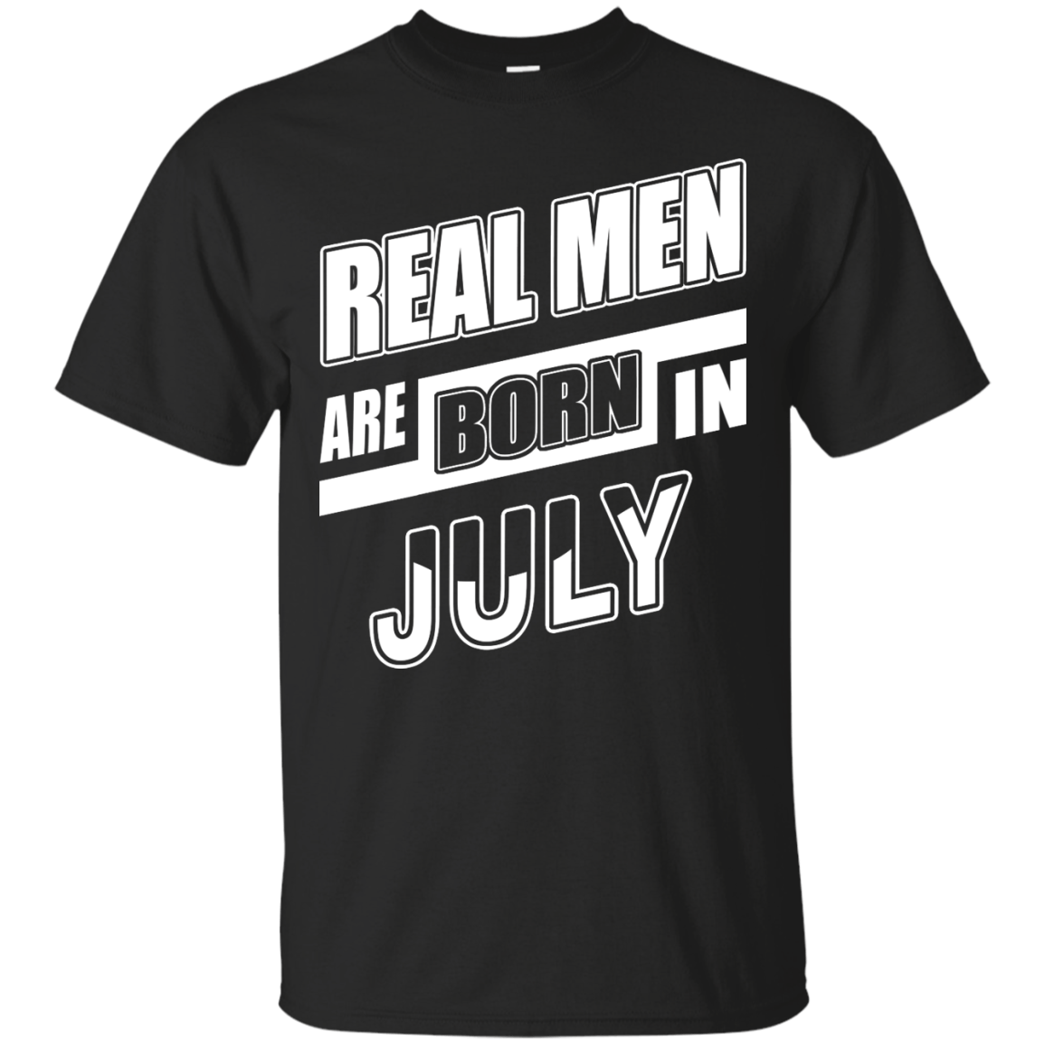 Real Men Are Born In July-T-Shirt & Hoodie-Classic T-Shirt-Black