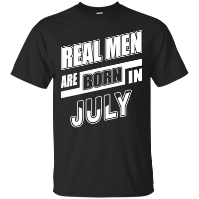 Real Men Are Born In July-T-Shirt & Hoodie-Classic T-Shirt-Black