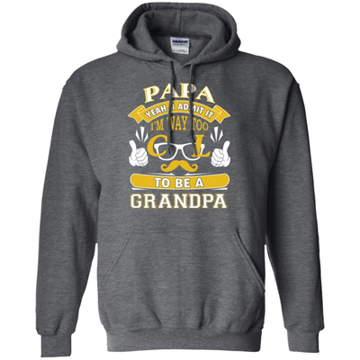 I Admit It I'm Way Too Cool To Be A Grandpa-T-Shirt & Hoodie-Pullover Hoodie-Dark Heather