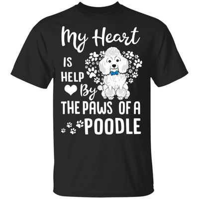 My Heart Is Held By The Paws Of A Poodle Lover-T-Shirt & Hoodie-Classic T-Shirt-Black