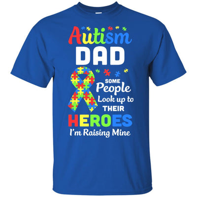 Autism Dad Some People Look To Their Heroes-T-Shirt & Hoodie-Classic T-Shirt-Royal