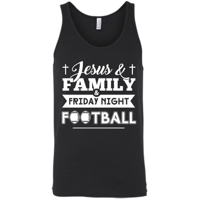 JESUS FAMILY Friday night FOOTBALL-T-Shirt & Hoodie-Unisex Tank-Black