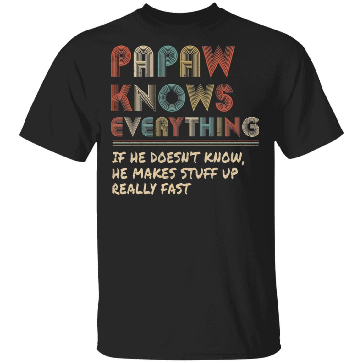 PaPaw Know Everything Vintage PaPaw Father's Day Gift