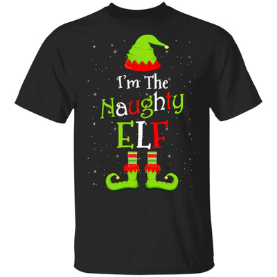 I'm The Naughty Elf Family Matching Funny Christmas Group Gift-T-Shirt & Sweatshirt-Classic T-Shirt-Black