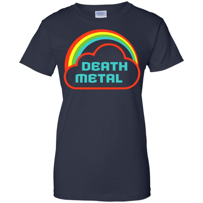 Death Metal Rainbow Rocker-T-Shirt & Hoodie-Women's T-Shirt-Navy