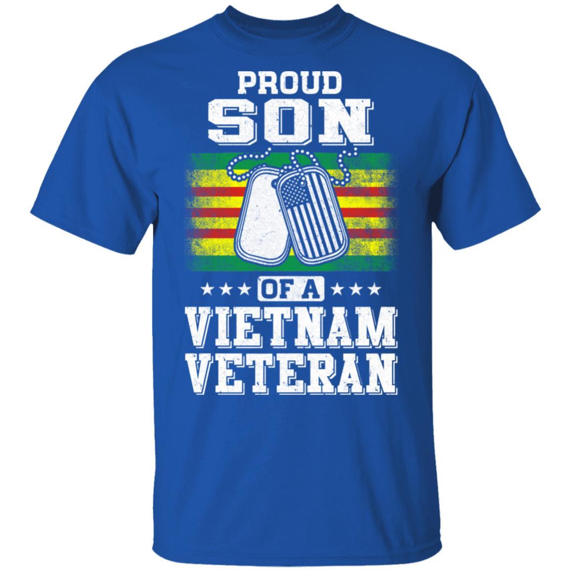 Proud Son Of A VietNam Veteran Dad Mom-T-Shirt & Hoodie-Classic T-Shirt-Royal