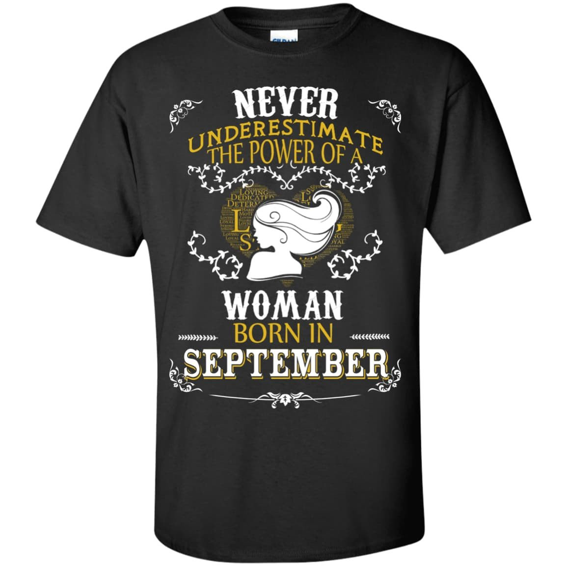 A Woman Born In SEPTEMBER-T-Shirt & Hoodie-Classic T-Shirt-Black