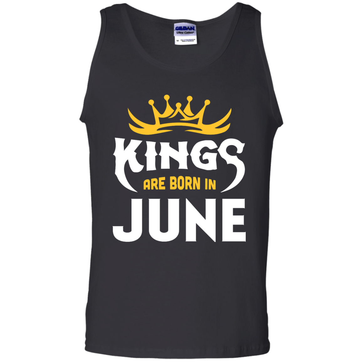 Kings Are Born In June-T-Shirt & Hoodie-Unisex Tank-Black