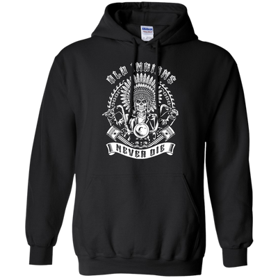 Old Indians Never Die For Biker-T-Shirt & Hoodie-Pullover Hoodie-Black