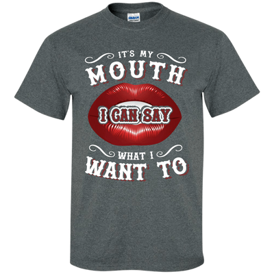 It's My Mouth-T-Shirt & Hoodie-Classic T-Shirt-Dark Heather