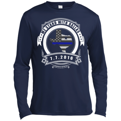 We stand with Dallas 7/7/2016-T-Shirt & Hoodie-Long Sleeve T-Shirt-Navy