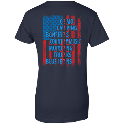 I LOVE AMERICAN COUNTRY-T-Shirt & Hoodie-Women's T-Shirt-Navy