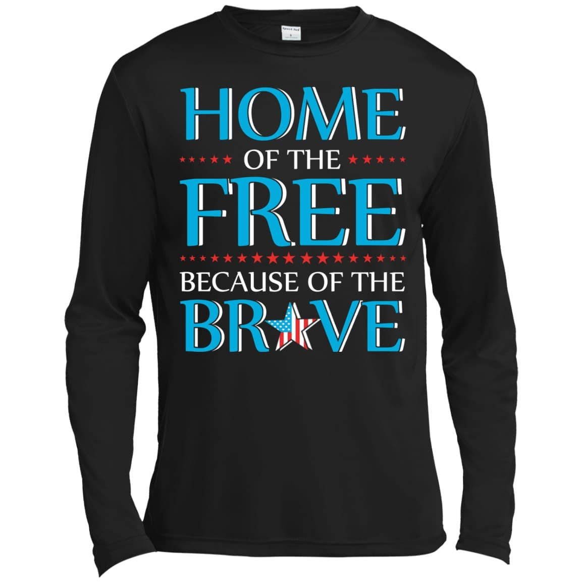 Home Of The Free-T-Shirt & Hoodie-Long Sleeve T-Shirt-Black