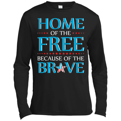 Home Of The Free-T-Shirt & Hoodie-Long Sleeve T-Shirt-Black