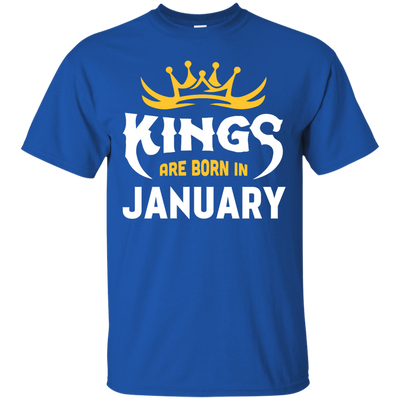 Kings Are Born In January-T-Shirt & Hoodie-Classic T-Shirt-Royal