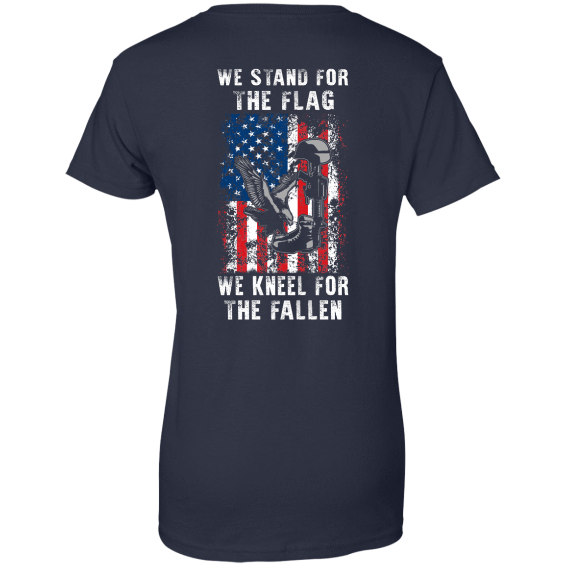 We Stand For The Flag-T-Shirt & Hoodie-Women's T-Shirt-Navy