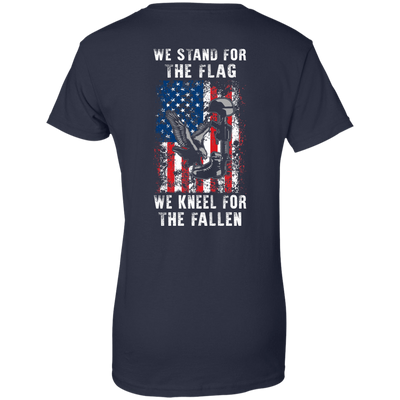 We Stand For The Flag-T-Shirt & Hoodie-Women's T-Shirt-Navy