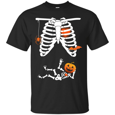 Halloween Baby Skeleton Maternity-T-Shirt & Hoodie-Classic T-Shirt-Black