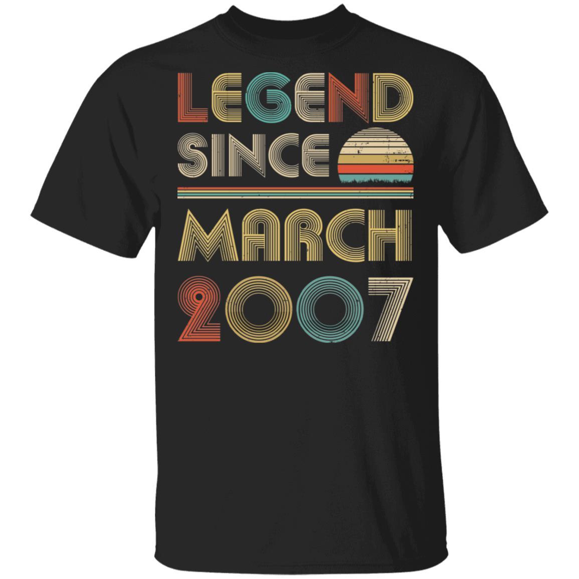 Legend Since March 2007 Vintage 15th Birthday Gifts