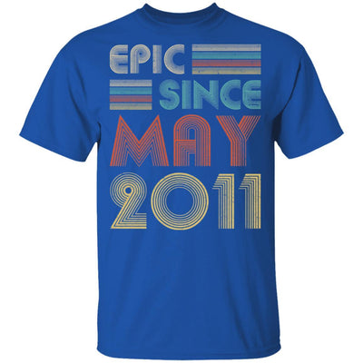 Epic Since May 2011 Vintage 10th Birthday Gifts Youth-Youth Shirt-Youth T-Shirt-Royal