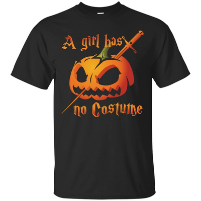 A Girl Has No Costume Halloween-T-Shirt & Hoodie-Classic T-Shirt-Black