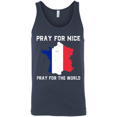 PRAY FOR NICE , PRAY FOR THE WORD-T-Shirt & Hoodie-Unisex Tank-Navy