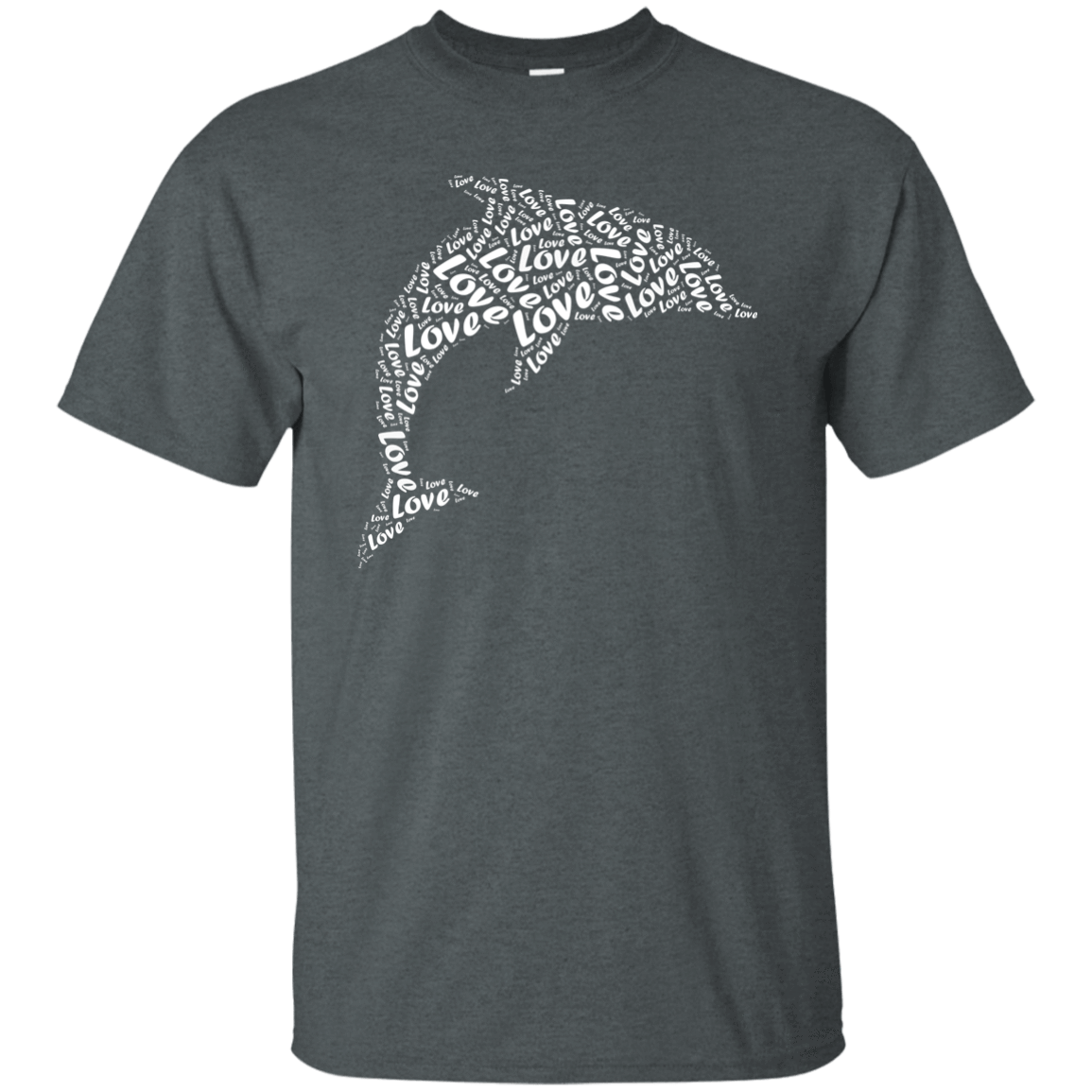 I Love Dolphin-T-Shirt & Hoodie-Classic T-Shirt-Dark Heather