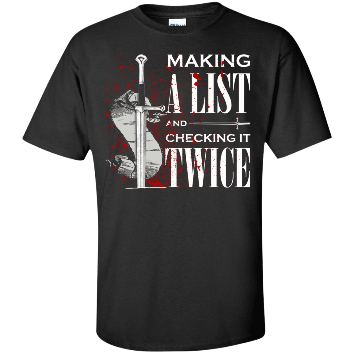 Making A List And Check It-T-Shirt & Hoodie-Classic T-Shirt-Black