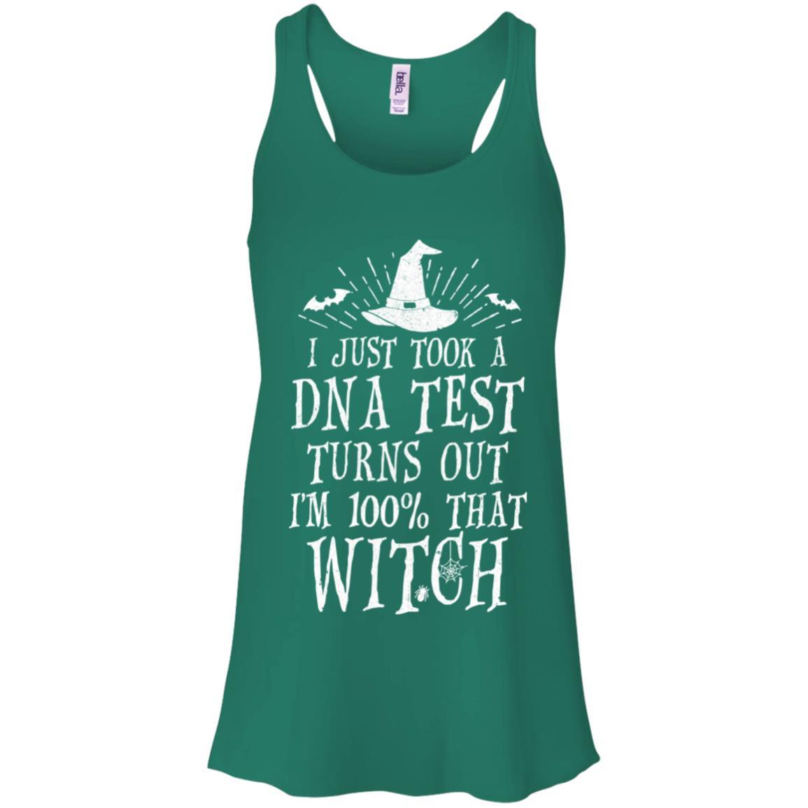 Im 100 Percent With That Witch Halloween Funny Costume-T-Shirt & Tank Top-Women's Flowy Racerback Tank-Kelly Green