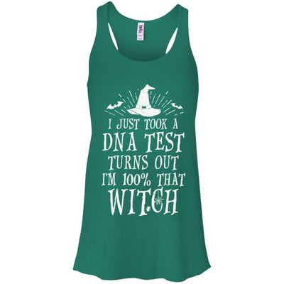 Im 100 Percent With That Witch Halloween Funny Costume-T-Shirt & Tank Top-Women's Flowy Racerback Tank-Kelly Green