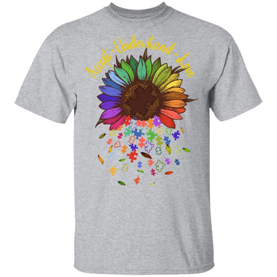 Floral Autism Awareness Daisy Flower For Mom Women-T-Shirt & Hoodie-Classic T-Shirt-Sport Grey