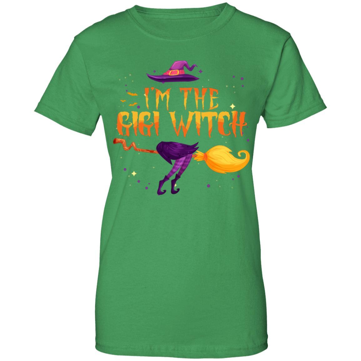 I Am The Gigi Witch Halloween Costume Gift-T-Shirt & Hoodie-Women's T-Shirt-Irish Green