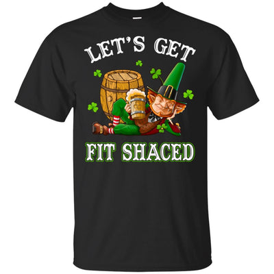 Let's Get Fit Shaced Leprechaun St Patricks Day Gift-T-Shirt & Hoodie-Classic T-Shirt-Black