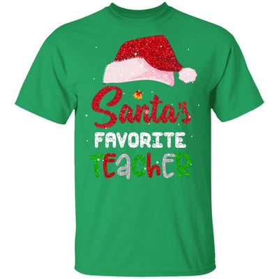 Santa's Favorite Teacher Christmas Xmas Gifts-T-Shirt & Sweatshirt-Classic T-Shirt-Irish Green