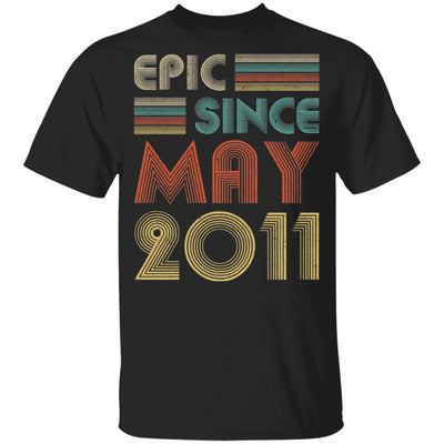 Epic Since May 2011 Vintage 10th Birthday Gifts Youth-Youth Shirt-Youth T-Shirt-Black