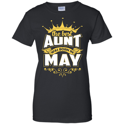 The Best Aunt Was Born In May-T-Shirt & Hoodie-Women's T-Shirt-Black