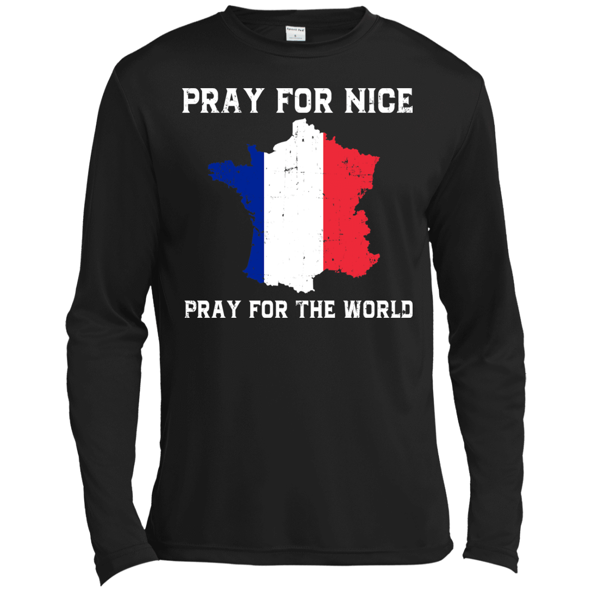 PRAY FOR NICE , PRAY FOR THE WORD-T-Shirt & Hoodie-Long Sleeve T-Shirt-Black