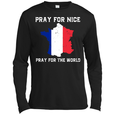 PRAY FOR NICE , PRAY FOR THE WORD-T-Shirt & Hoodie-Long Sleeve T-Shirt-Black