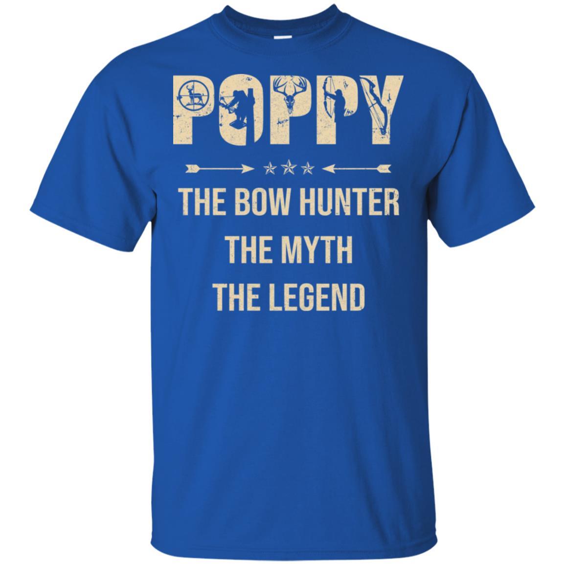 Poppy The Bow Hunter The Myth The Legend Funny Hunting-T-Shirt & Hoodie-Classic T-Shirt-Royal