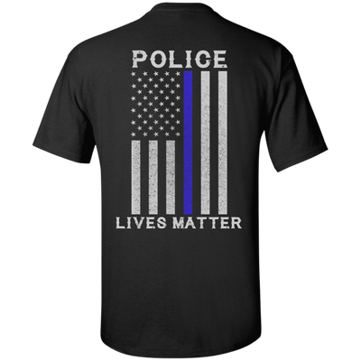 Police Lives Matter Thin Blue Line-T-Shirt & Hoodie-Classic T-Shirt-Black