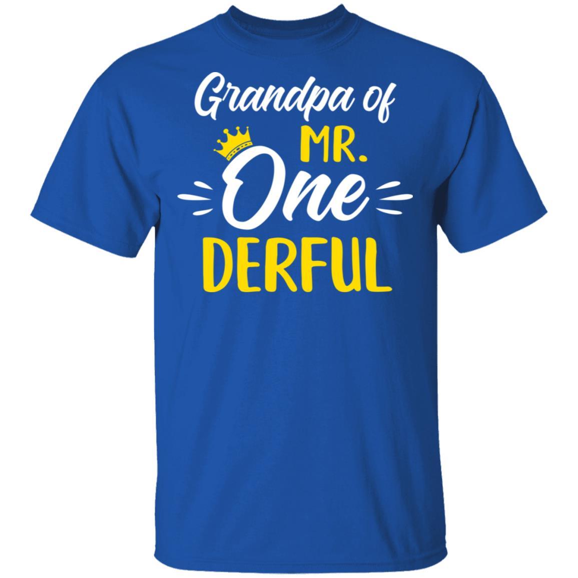 Grandpa Of Mr Onederful 1st Birthday Party Costumes Gifts-T-Shirt & Hoodie-Classic T-Shirt-Royal