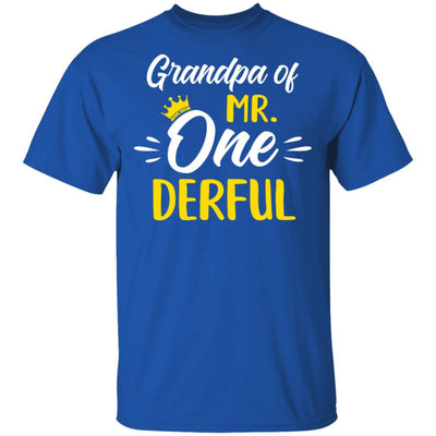 Grandpa Of Mr Onederful 1st Birthday Party Costumes Gifts-T-Shirt & Hoodie-Classic T-Shirt-Royal