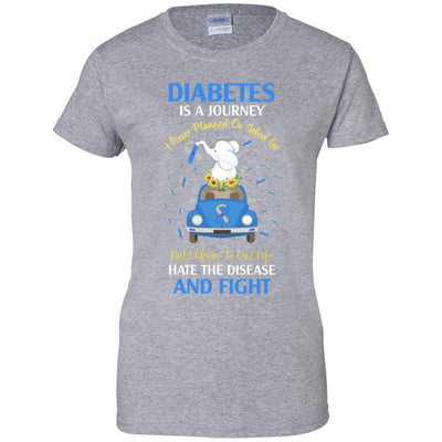 Diabetes Awareness Is A Journey-T-Shirt & Hoodie-Women's T-Shirt-Sport Grey