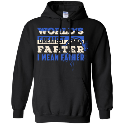 World's Greatest Farter I Mean Father-T-Shirt & Hoodie-Pullover Hoodie-Black