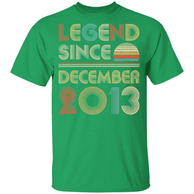 Legend Since December 2013 Vintage 8th Birthday Gifts Youth-Youth Shirt-Youth T-Shirt-Irish Green