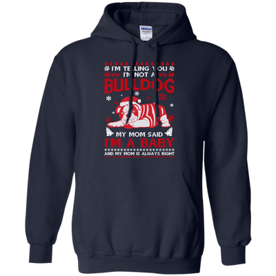 I'm Telling You I'm Not A BullDog-T-Shirt & Hoodie-Pullover Hoodie-Navy