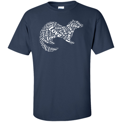 I Love Ferret-T-Shirt & Hoodie-Classic T-Shirt-Navy