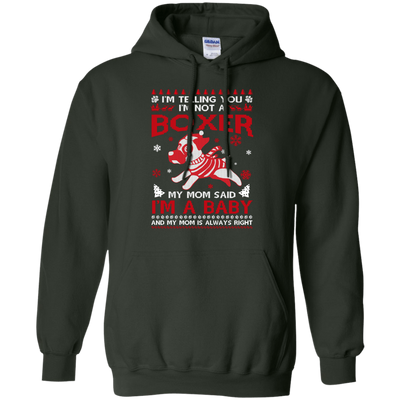 I'm Telling You I'm Not A Boxer-T-Shirt & Hoodie-Pullover Hoodie-Forest Green