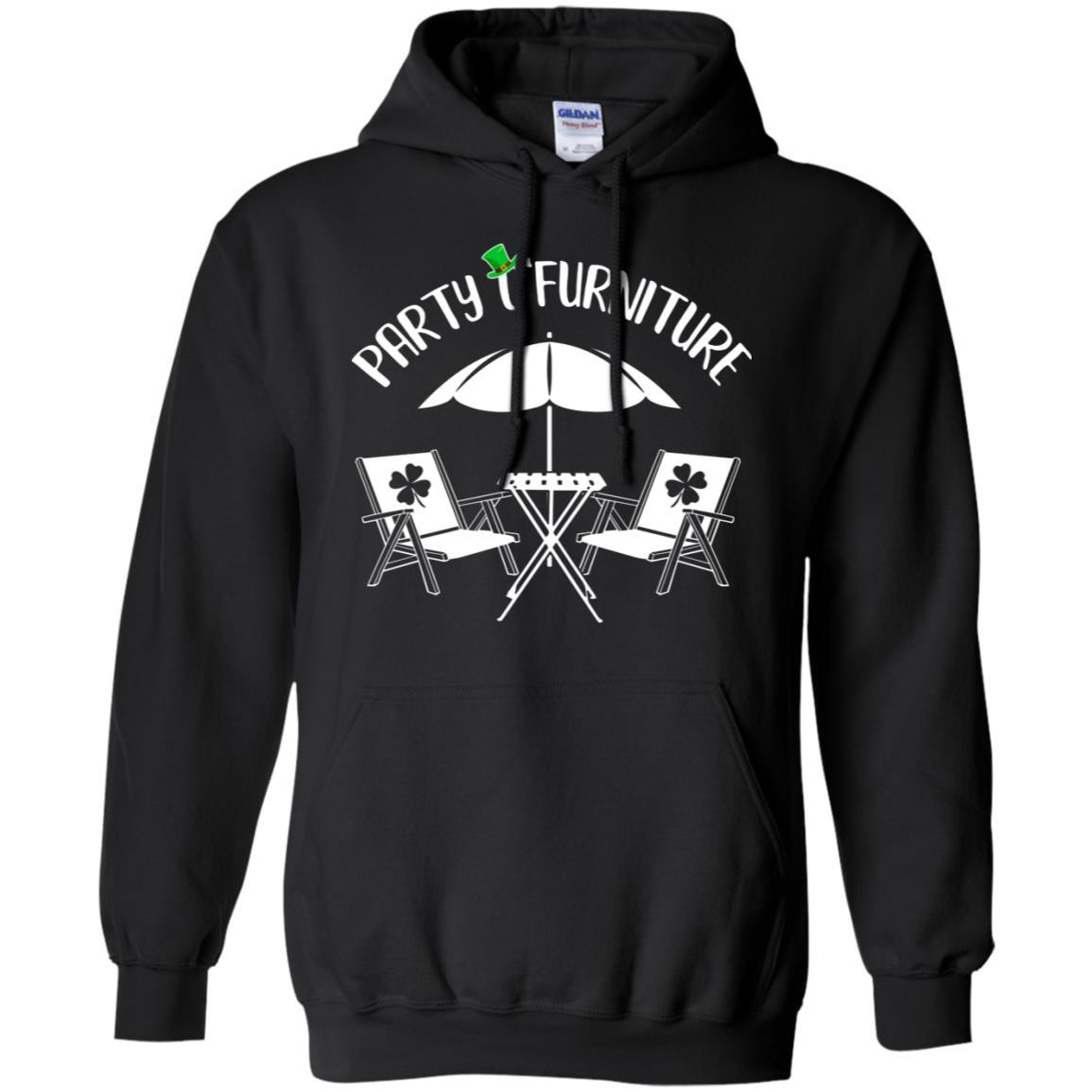 Funny St Patrick's Day Patty O'Furniture-T-Shirt & Hoodie-Pullover Hoodie-Black